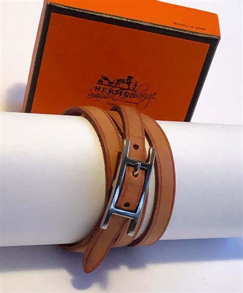 hermes leather bracelet on wrist|authentic hermes bracelets.